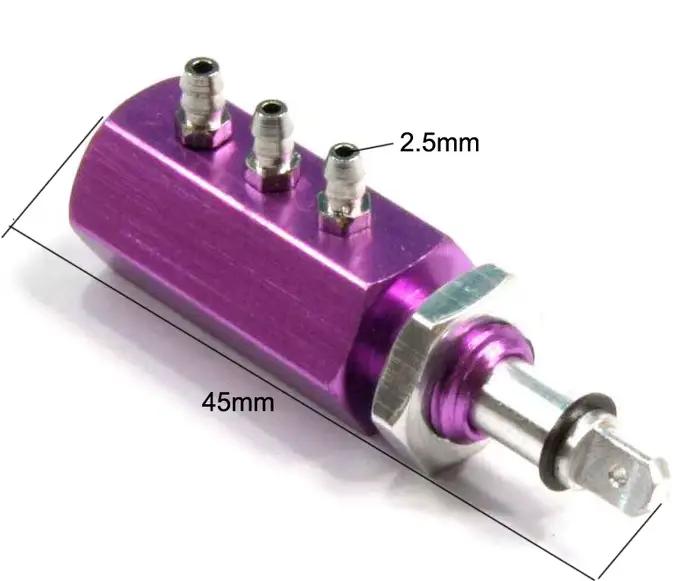 Valve d'air à 3 voies de 45 mm pour systèmes pneumatiques de drone d'avion RC, raccords à connexion 