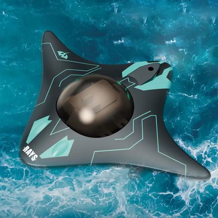Drone sous-marin avec caméra, mini bateau télécommandé pour piscines et lacs, sous-marin RC contrôlé