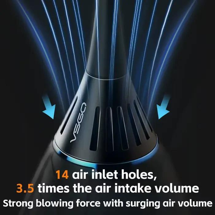 VSGO V-B02-D souffleur d'air à mouvement d'air filtre à poussière broyeur à expresso Blaster d'air p