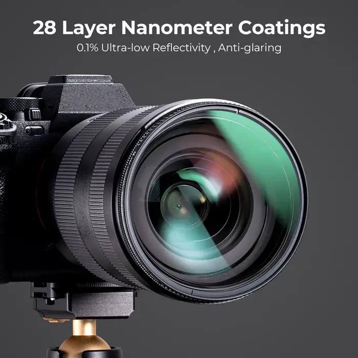 K & F Concept 77mm Filtre CPL 67mm 82mm NANO-X de réflexion ultra-faible 37mm 40.5mm 43mm 46mm 49mm 