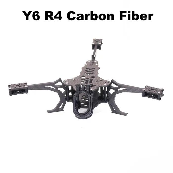 Kit de châssis de drone FPV Y6R4 4 pouces en fibre de carbone, drone de course quadricoptère freesty