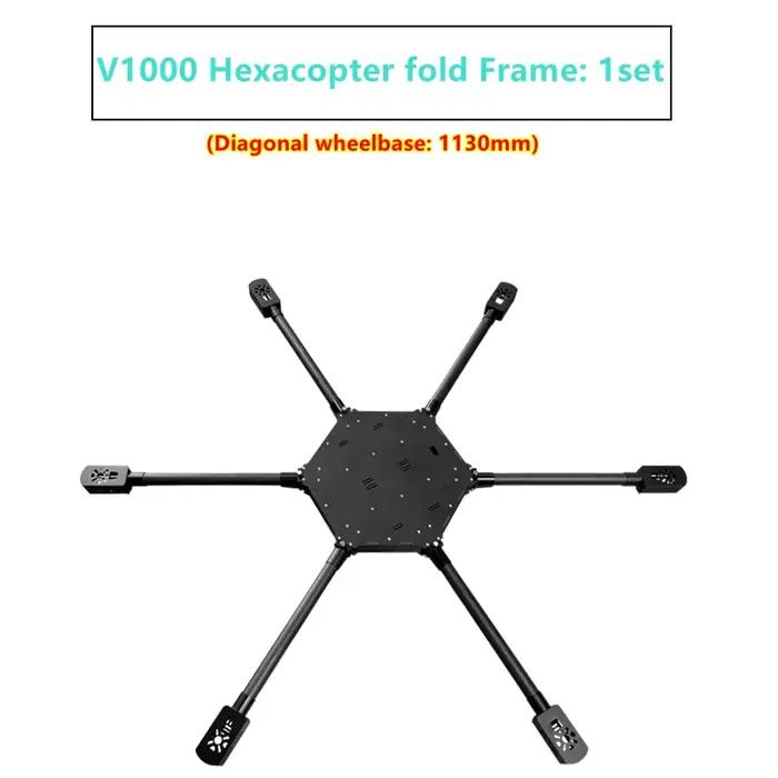 XAERO V1000 1130mm Hexacoptère à Châssis Pliant Support Multifonctionnel pour Drone Filaire UAV de L