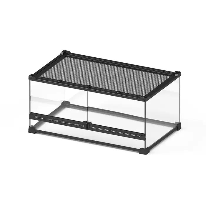 Terrarium en verre pour reptiles et amphibiens Hamster Hérisson Petits animaux