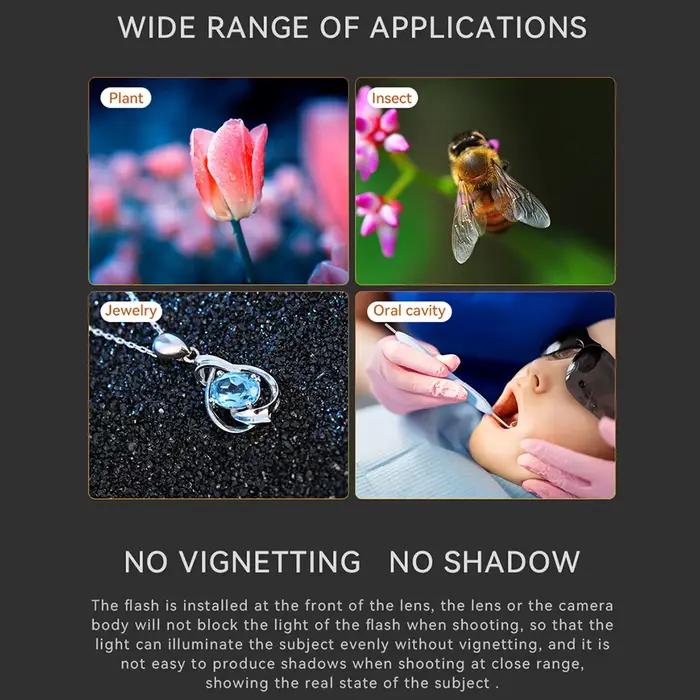 Yongnuo YN14EX II TTL Macro anneau Flash Speedlite lumière LED pour Canon Sony caméra cavité buccale