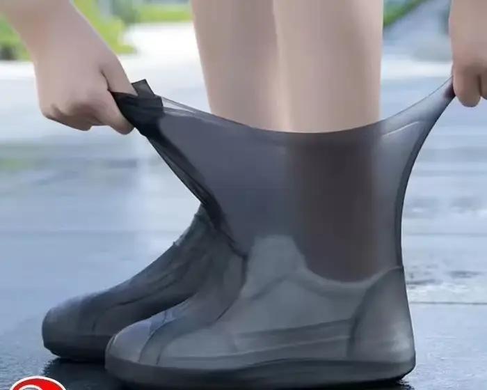 1 paire de couvre-chaussures imperméables en Silicone, en caoutchouc résistant aux lèvres, équipemen
