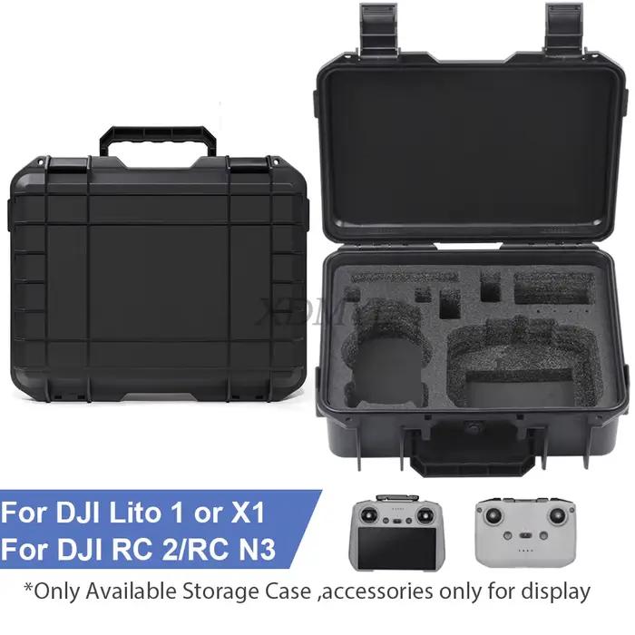 Étui antidéflagrant de grande capacité pour DJI LITO 1/X1 RC 2/N3, boîte de rangement rigide étanche