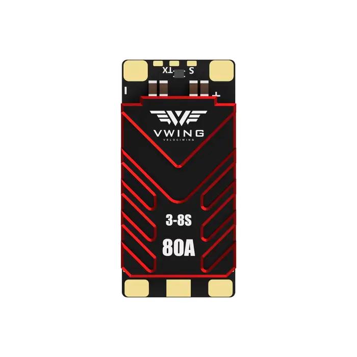 Contrôleur de vitesse brushless Velociwing Vwing 80A 3-8s Blheli_32 ESC, 100A Burst, Dshot150/300/60
