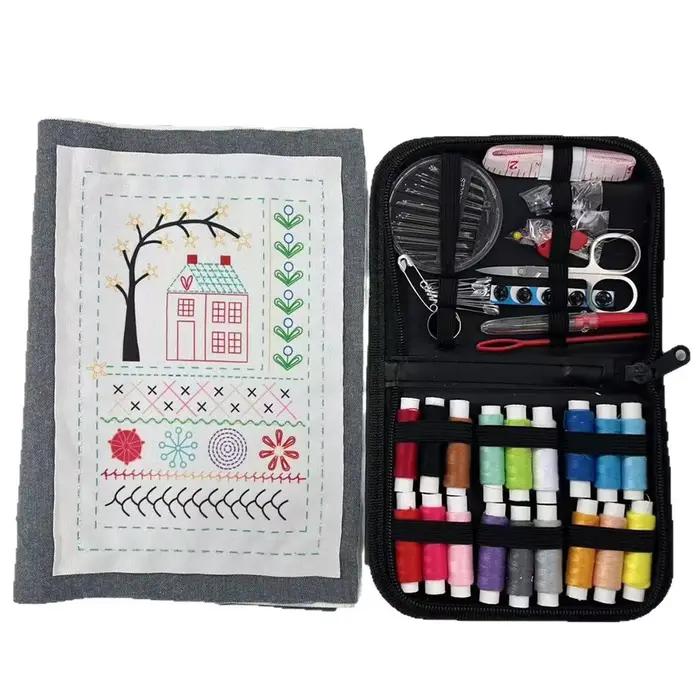 Livres de couture de broderie avec une boîte à outils complète et tutoriel d'instruction Livre d'ins