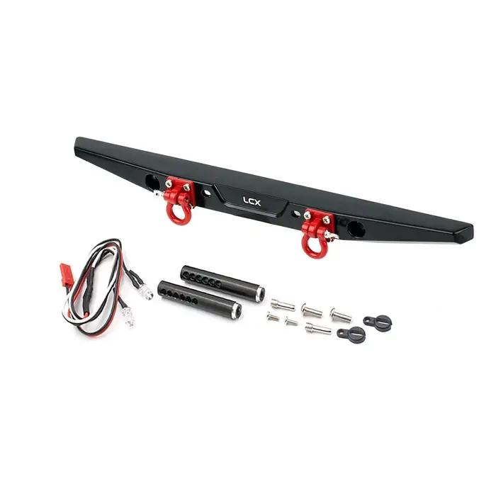 LCX Racing 1/10 RC chenille pare-chocs arrière en aluminium pour Traxxas TRX4 Axial SCX10 II III PRO
