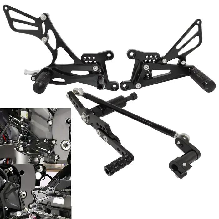 Repose-pieds réglables pour YAMAHA YZF R1 YZF-R1 2007 2008 RN19, course de moto noire