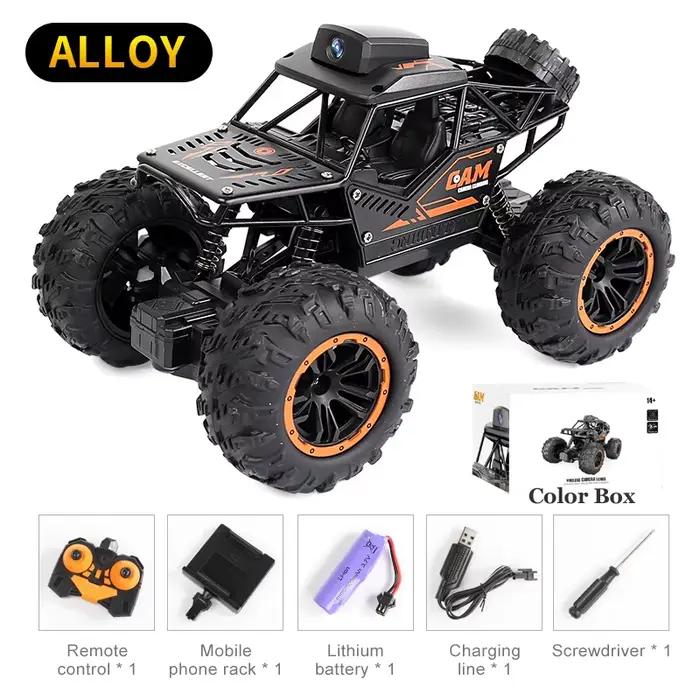 Voiture Rc avec caméra HD FPV WIFI, Machine sur télécommande, cascade 1:18 2.4G SUV, radiocommandée,