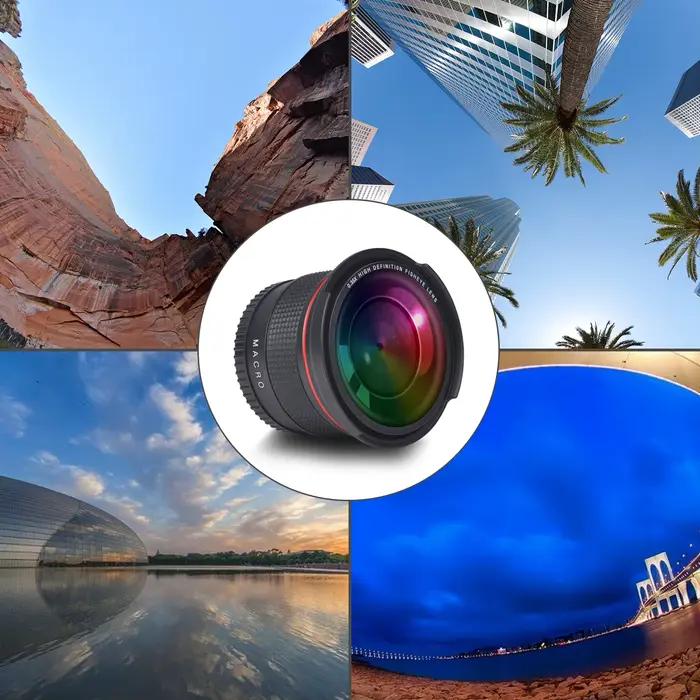Pickle Power 52MM 55MM 58MM 0.35x Fisheye Nikon objectif grand Angle pour Nikon D5200 D5100 D3500 D3