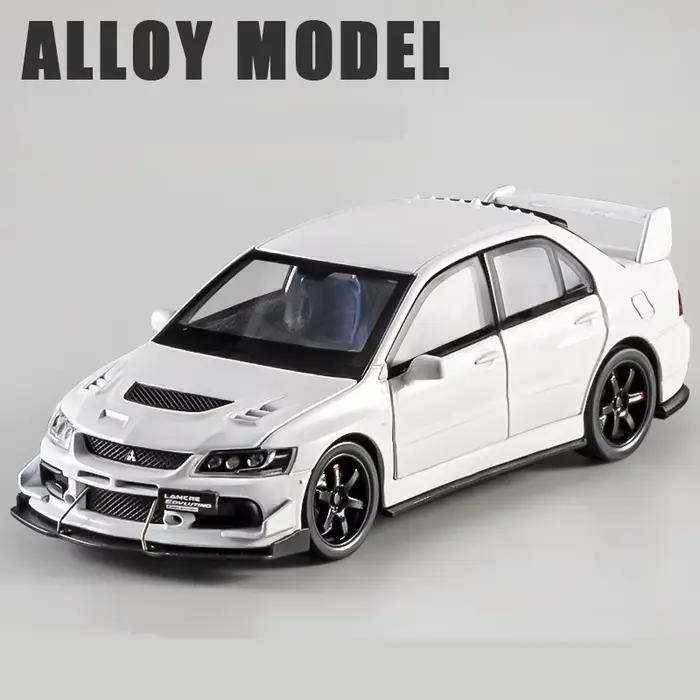 Modèle de voiture de sport en alliage 1:32 Lancer Evolution EVO IX 9, véhicules de course en métal m