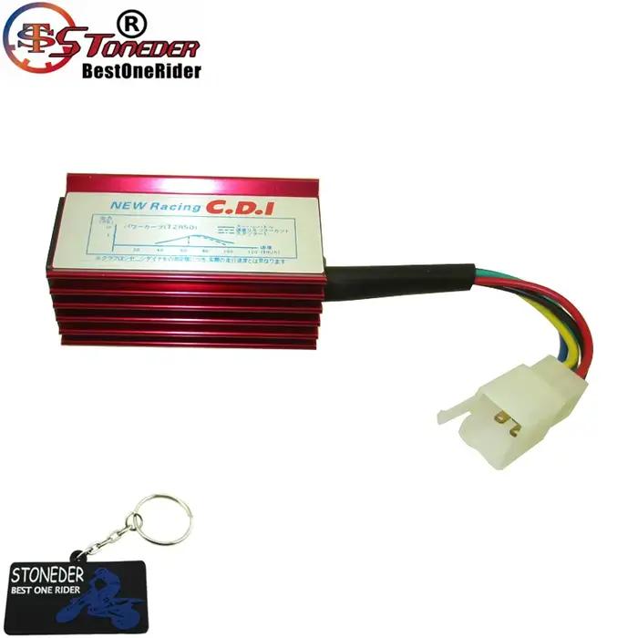 STONEDER-Boîte rouge à 5 broches de course AC VILLE CDI, pour CRF50 TTR Poly SSR YCF 50cc 90cc 110cc