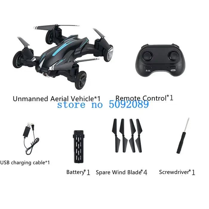 Mini importateur quadrirotor télécommandé, portable, 4K, HD, mode touristes aériens terrestres, RC, 