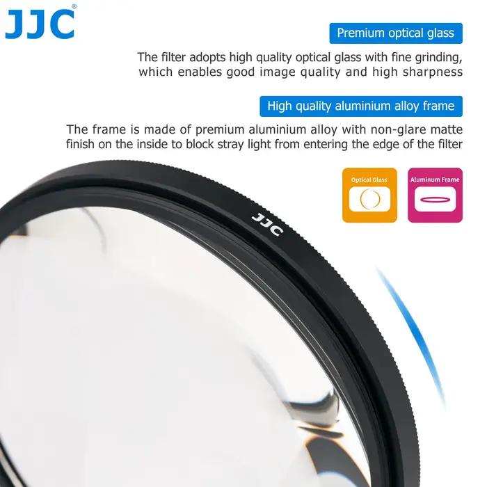JJC Kit de filtre d'objectif en gros plan Macro avec pochette de filtre pour Sony A6600 A6500 + 2 + 