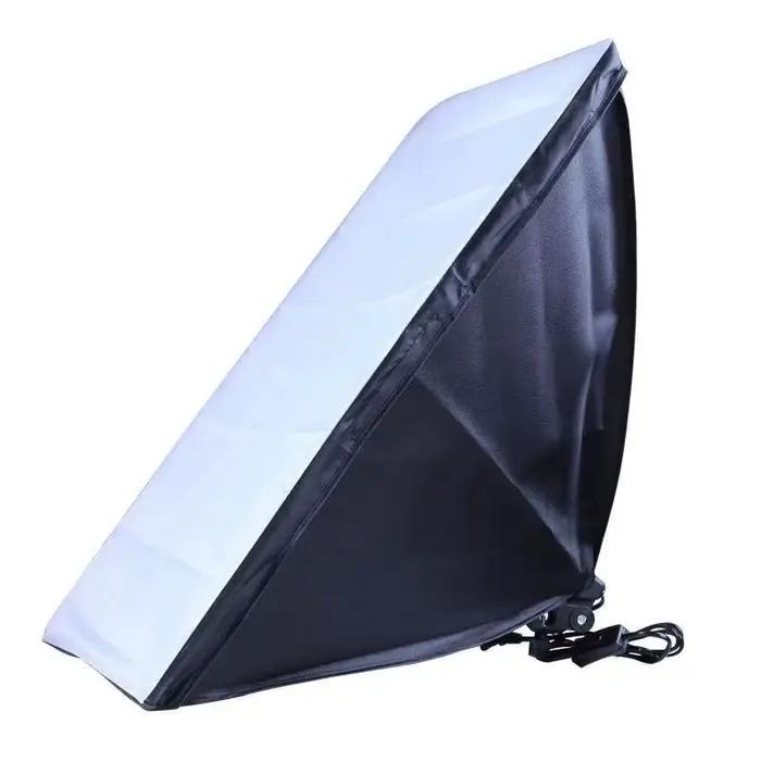 Boîte à lumière pour photographie professionnelle, éclairage 50x70cm, trépied, ampoule photographiqu