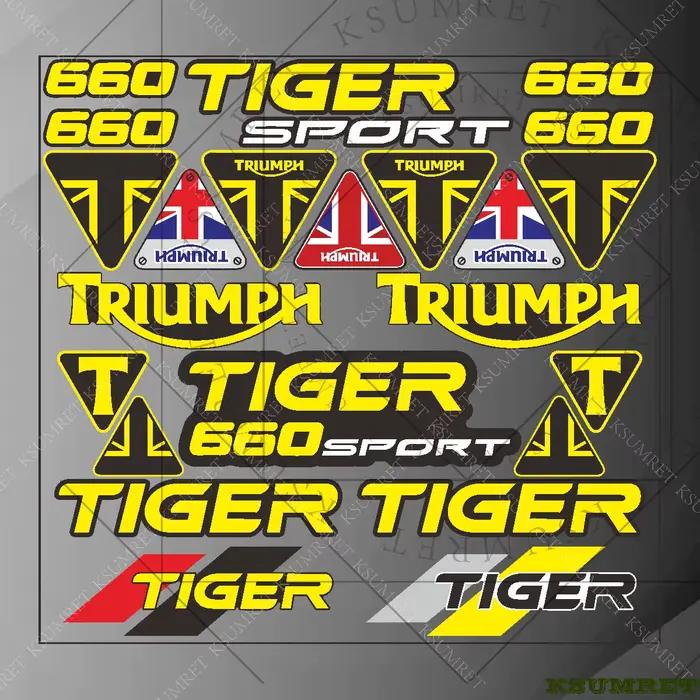 Autocollants logo pour Triumph TIGER 660 SPORT, autocollants de moto, décalcomanies pour réservoir, 
