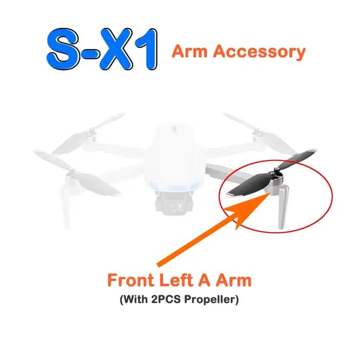 Bras de moteur d'origine pour Drone RC Quadcopter S-X1, couleur blanche, pièce de rechange, bras ava