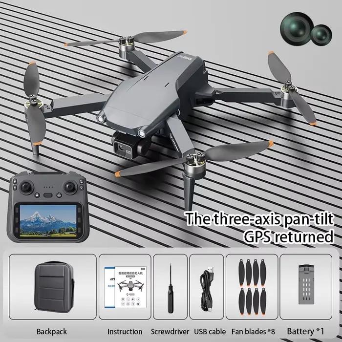Drone GPS L600 PRO Max 8K, caméra HD professionnelle, cardan 3 axes, photographie aérienne, évitemen