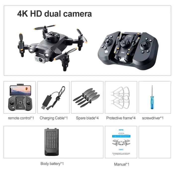 4DRC V30 Mini Drone 4K HD double caméra WIFI FPV Drones professionnel cinq côtés évitement d'obstacl