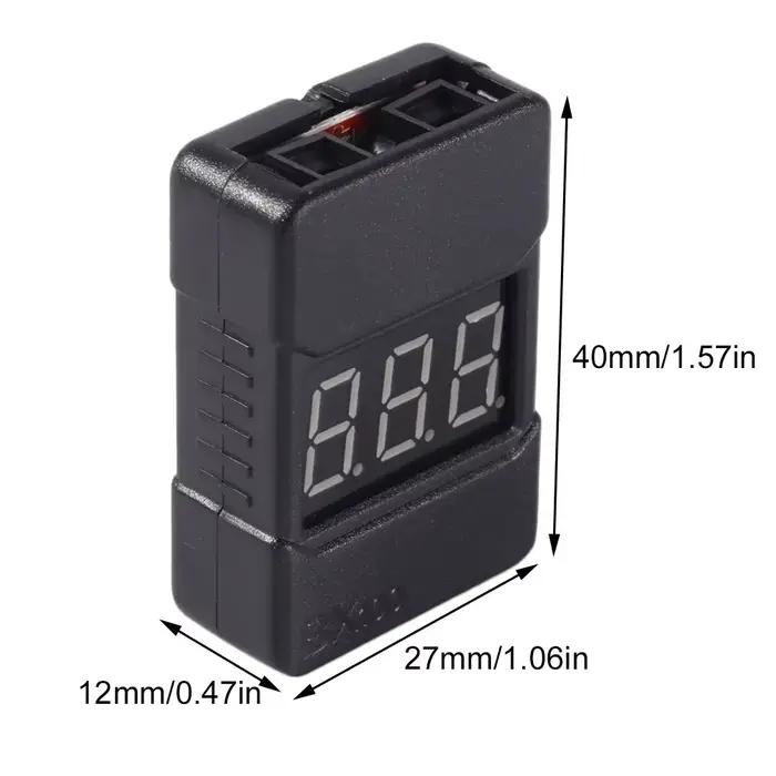 Testeur de tension de batterie Lipo BX100 1-8S, avec écran LCD, alarme sonore basse tension pour Dro