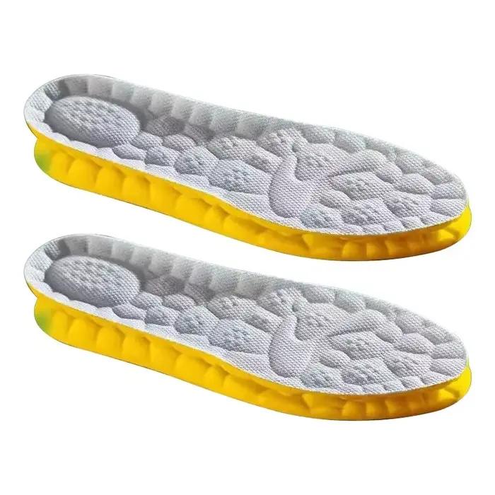 Semelles intérieures de sport pour chaussures, technologie Cloud 4D, semelle en PU, coussin d'absorp