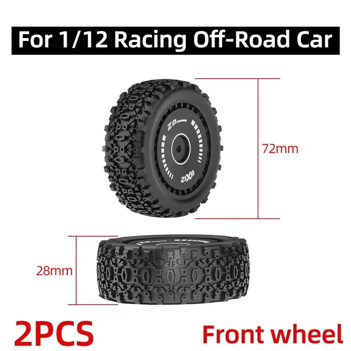 ZD Racing 2 pièces pneus de voiture RC pneus en caoutchouc pour voiture tout-terrain de course pour 