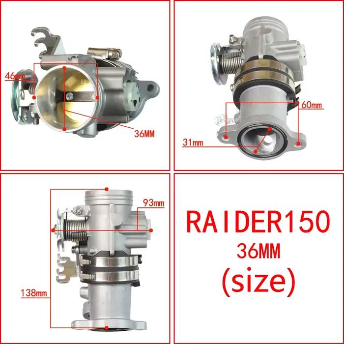 Boîtier de papillon de course pour moto 36mm 38mm 40mm Satria Fu150 Belang 150 Raider 150 Satria Fu 
