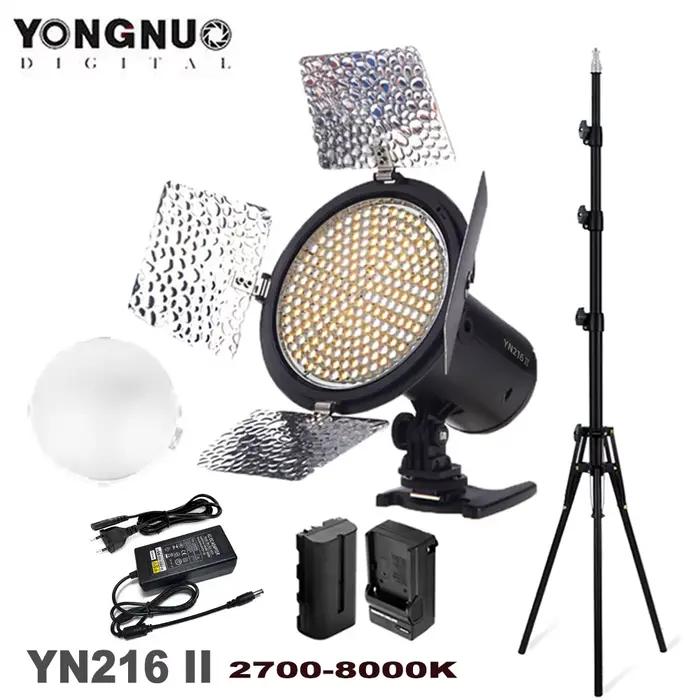 Yongnuo YN216 II 24W 2700-8000K Bicolore LED Video Fill Light YN-216 d'éclairage pour révéler l'appa