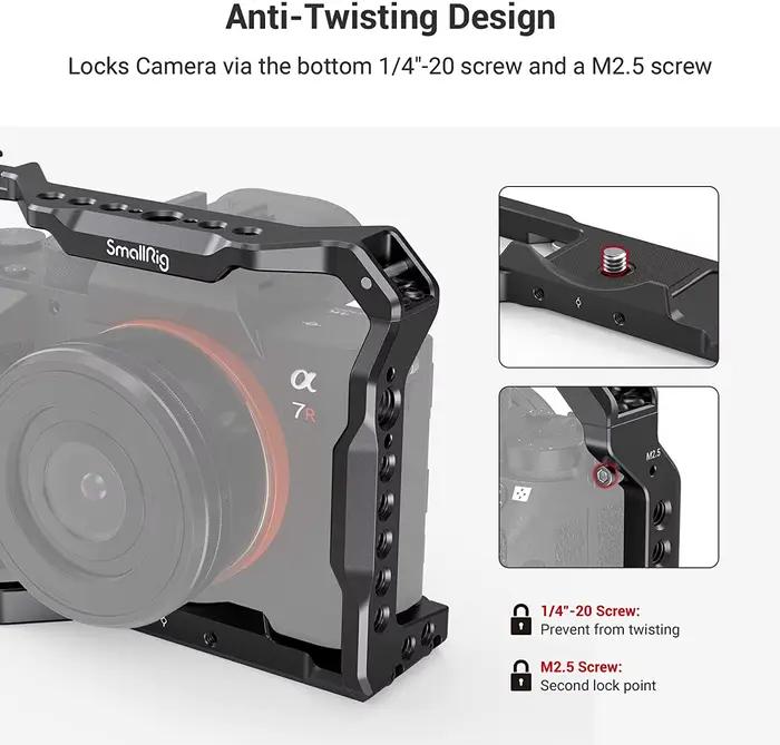 Smallrig DSLR pour A7 III A73 A7M3 Cage de caméra pour Sony A7III Rig avec support de chaussure froi