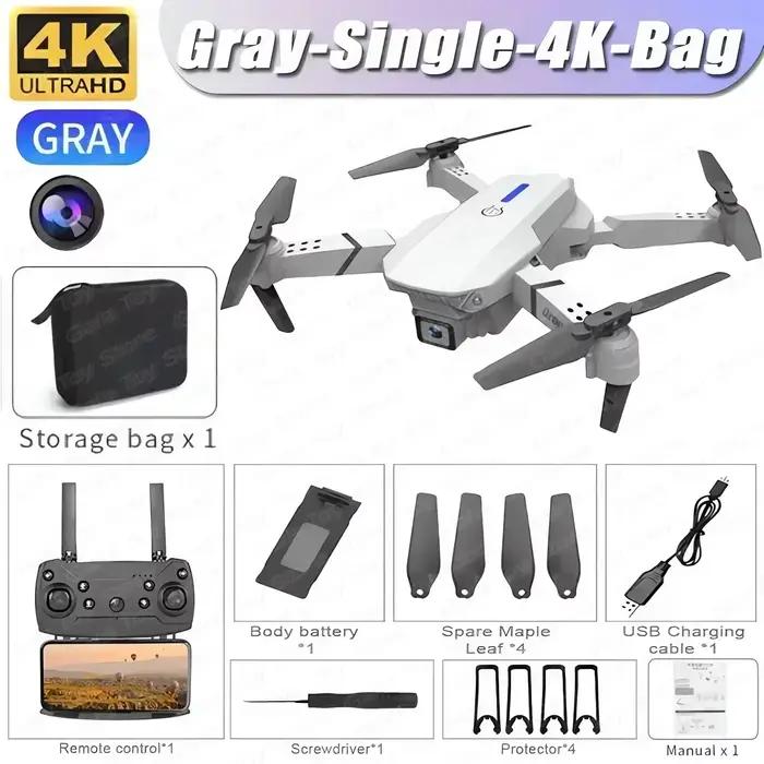 Drone E88 Pro WiFi FPV, grand Angle, HD, 4K, caméra 1080P, maintien de la hauteur, RC, quadrirotor p