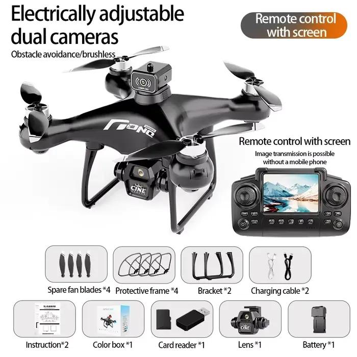 E55 Drone Mini double caméra 8K aérien HD professionnel télécommande avion GPS évitement de position