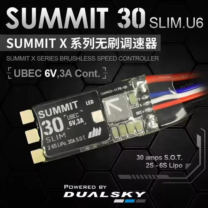 DUALSKY SUMMIT 30 30A 2S-6S ESC avec UBEC adapté au régulateur électronique multi-rotor à voilure fi