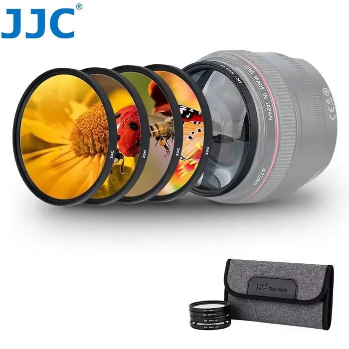 JJC Kit de filtre d'objectif en gros plan Macro avec pochette de filtre pour Sony A6600 A6500 + 2 + 