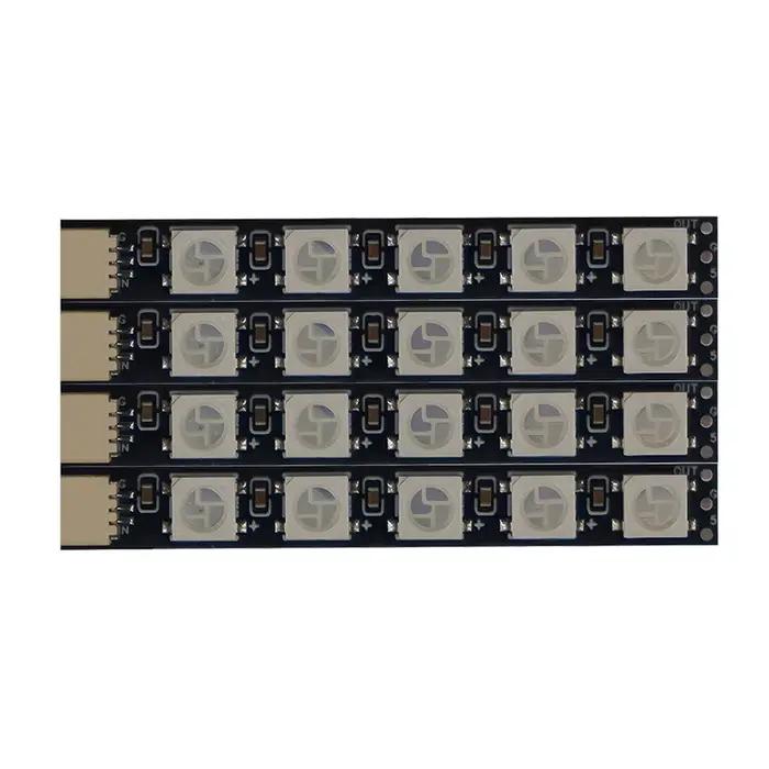 HPXGRC 4 pièces Programmable 2812 bras lumière LED 5V RGB pour FPV Racing Freestyle Whoop Drone-Comp