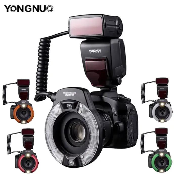 Yongnuo YN14EX II TTL Macro anneau Flash Speedlite lumière LED pour Canon Sony caméra cavité buccale