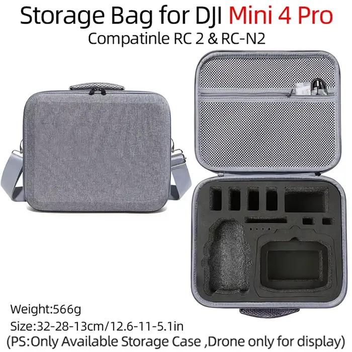 Sac de rangement portable pour DJI Mini 4 Pro, étui de transport, sac de voyage lancé, sac à main à 