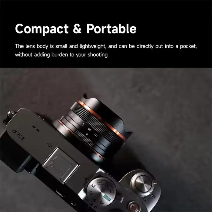 Brightin Star 10mm F5.6 APS-C grand Angle Fisheye Prime objectif de mise au point manuelle pour Sony