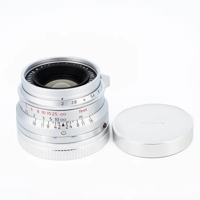 Objectif photo 35mm F2 à mise au point manuelle, huit éléments, pour télémètre, plein format, compat