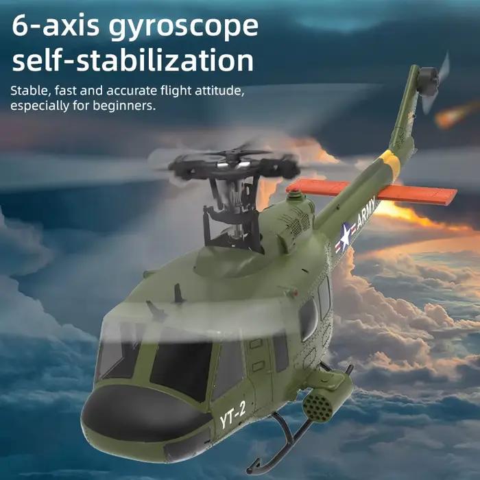 YUXIANG F07 RC hélicoptère 1:34 UH-1 HUEY échelle 2.4G 6CH maintien d'altitude positionnement du flu