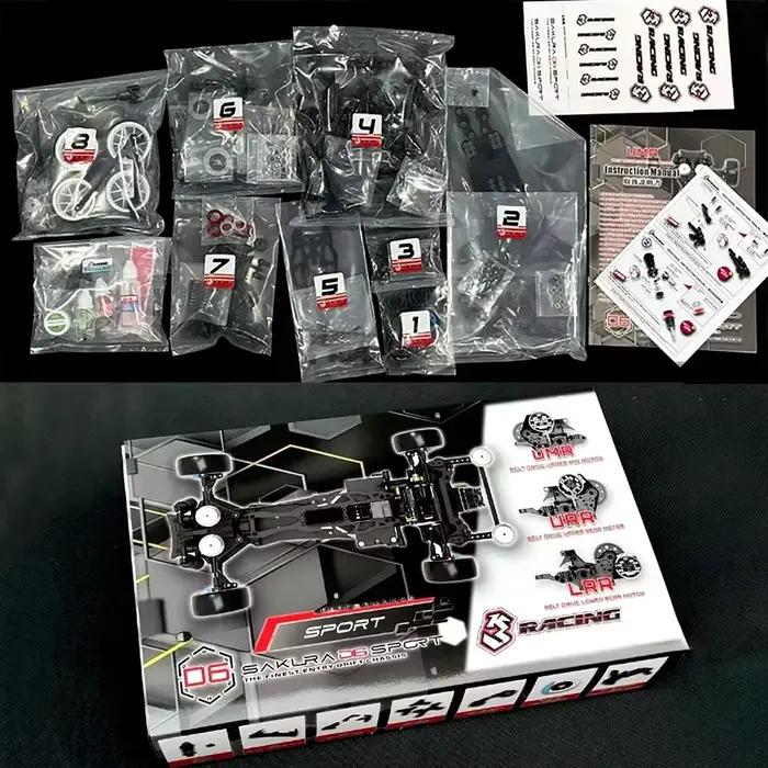Modèle de voiture télécommandée électrique Sakura, course à la dérive professionnelle, kit RWD, joue