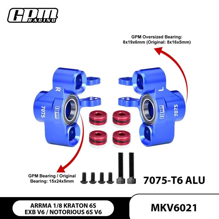 Bloc de direction avant en alliage GPM 7075 ARRMA 1/8 Kraton 6S EXB Notorious V6 ARA-1507