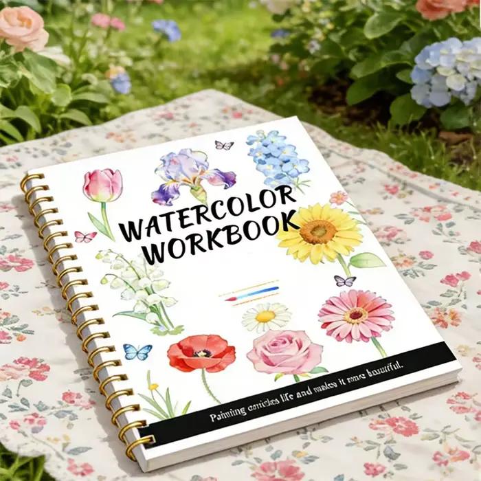 Carnet de peinture aquarelle pour débutants et passionnés – Guide d'artiste – Cahier à spirale – Pap