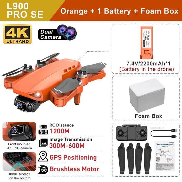 LYZRC L900 PRO SE GPS Drone 4K moteur sans brosse professionnel 5G WIFI photographie aérienne hélico