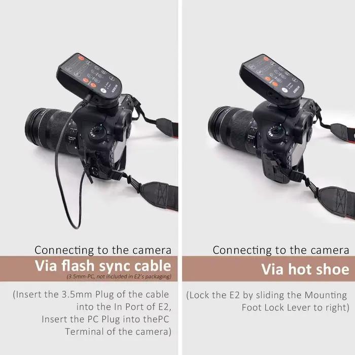 AODELAN E4 E2 déclencheur de Flash sans fil contrôle de synchronisation à distance d'air pour Profot