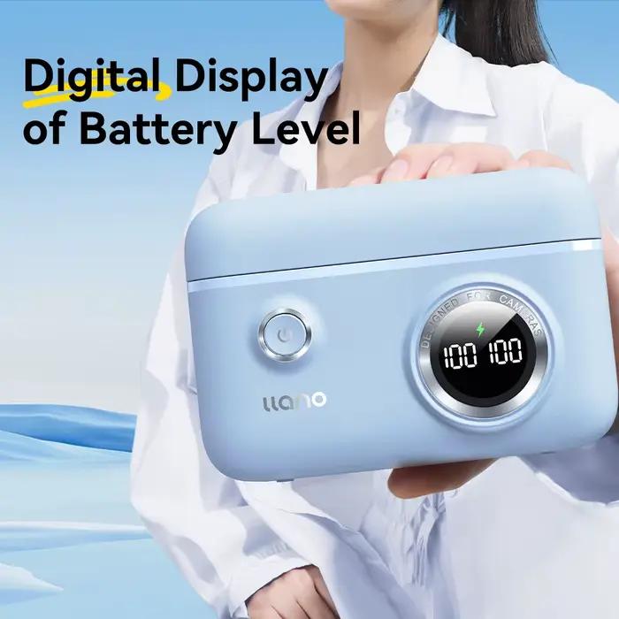 Chargeur d'appareil photo LLANO NP-W126s, double port de charge, affichage LED avec fonction de stoc