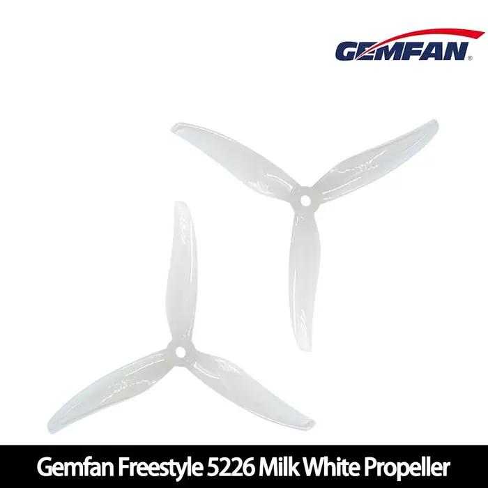 Gemfan Freestyle 5226, 2 paires d'hélices à 3 pales 5,2x2,6x3 PC, accessoires de course FPV RC Multi