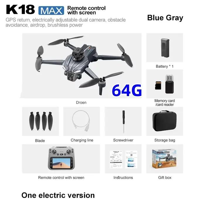 Drone Mini 4 Pro Max professionnel HD, double caméra, débit optique, positionnement, évitement, WIFI
