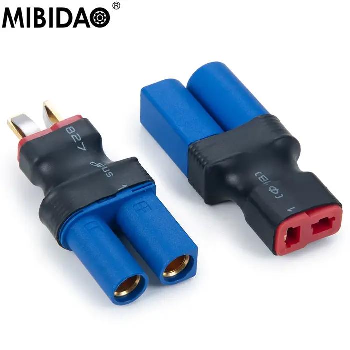 MIBIDAO EC5 à T Deans connecteur mâle femelle RC Lipo pièces de commande de batterie adaptateur de p